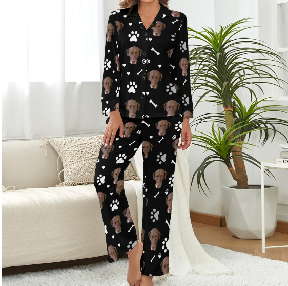 Women Pet Pajamas - Black