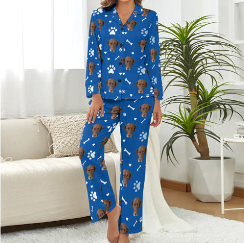 Women Pet Pajamas - Dark Blue