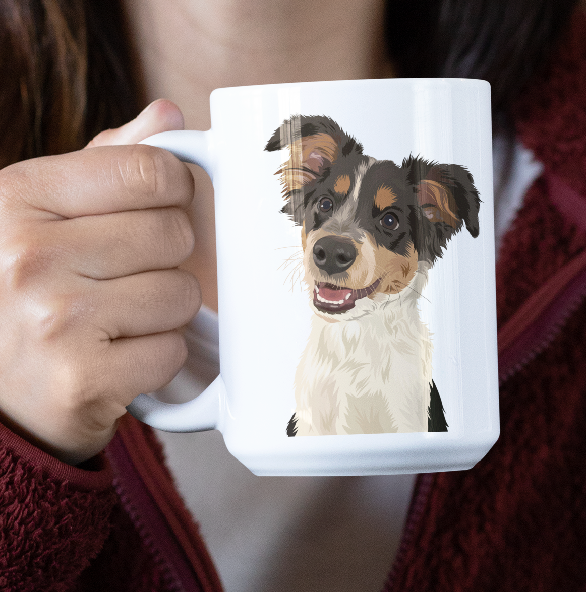 Custom Pet Mugs - Custom Pet Pawtrait